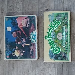 Vintage 80s Cabbage Patch Kids Floor Puzzle & Friends to the Rescue Board Game